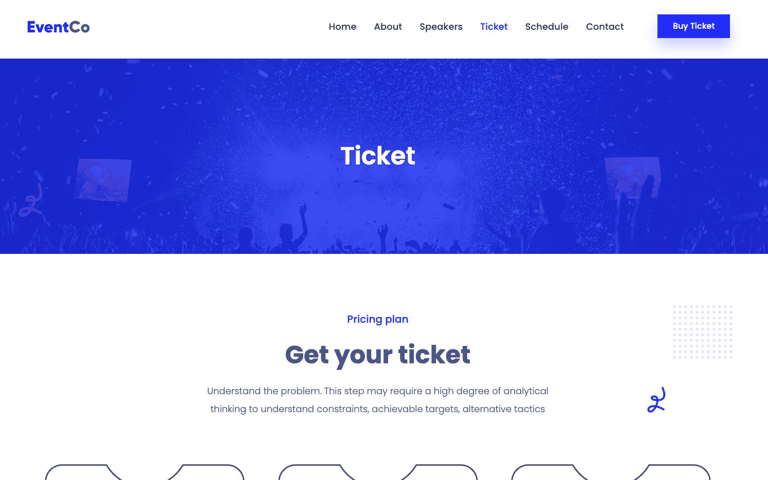 Eventco Ticket Page