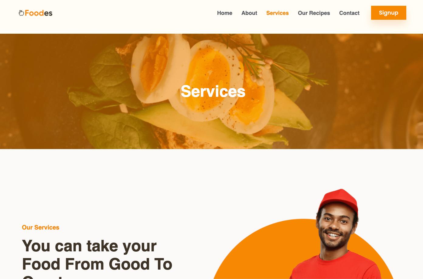 Foodes Service Page