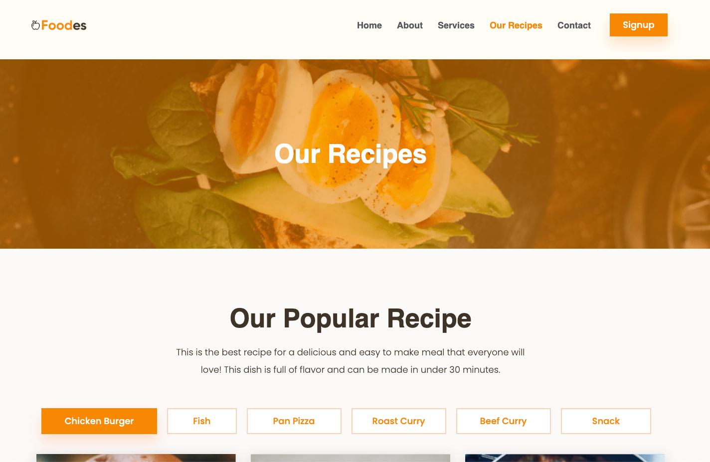 Foodes Our Recipes